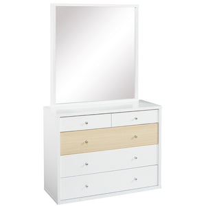 Cosmo 5-Drawer Dresser with Mirror | Simply Beds NZ | Bedroom Furniture