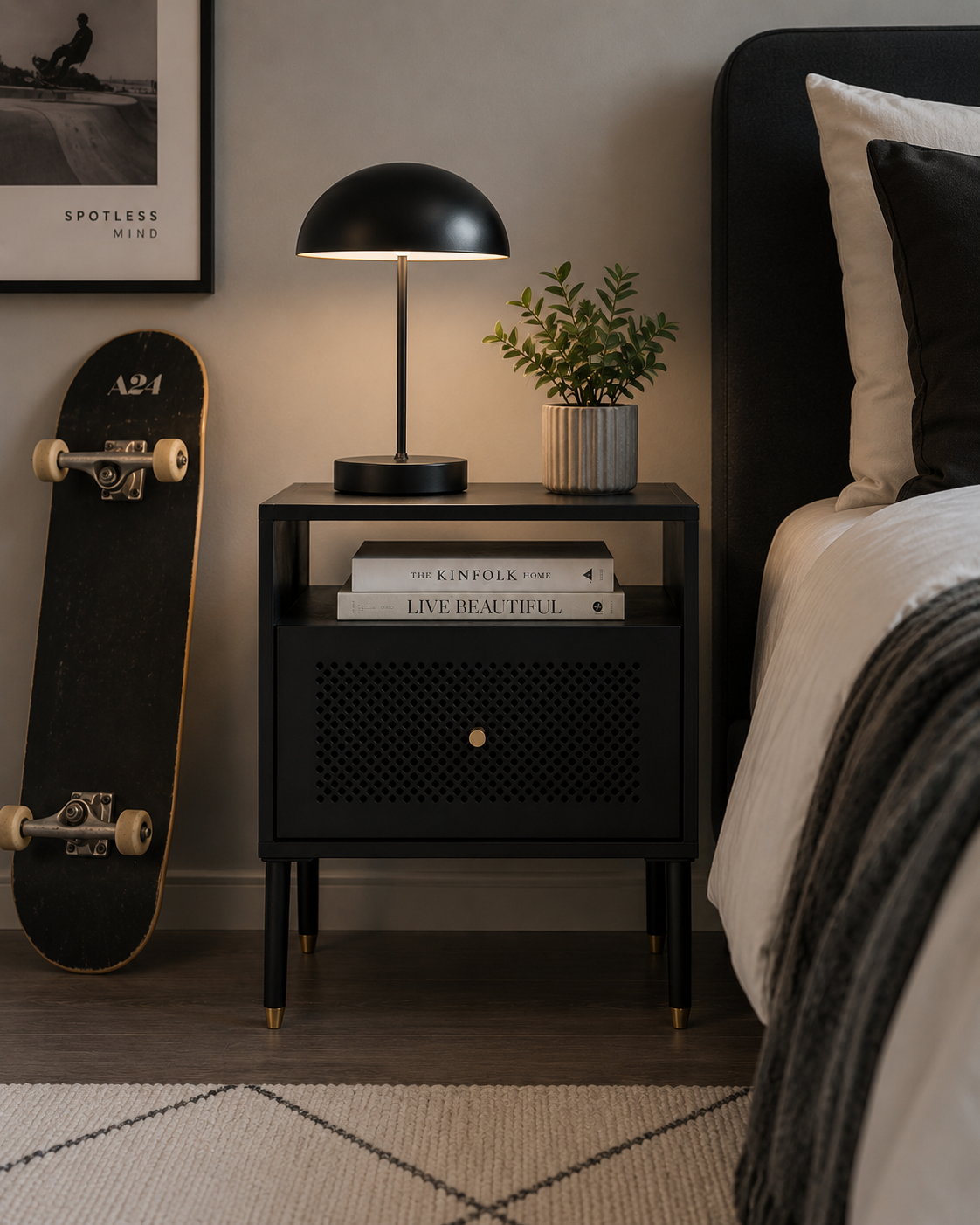 Dawn 1 Drawer Bedside