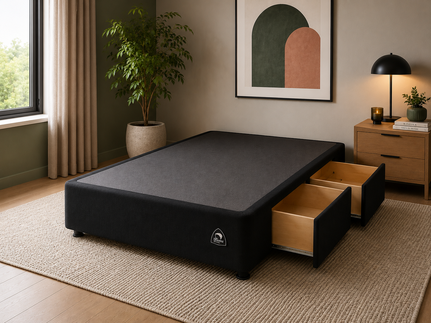 Deep 2 Drawer Base MDF - Ciro