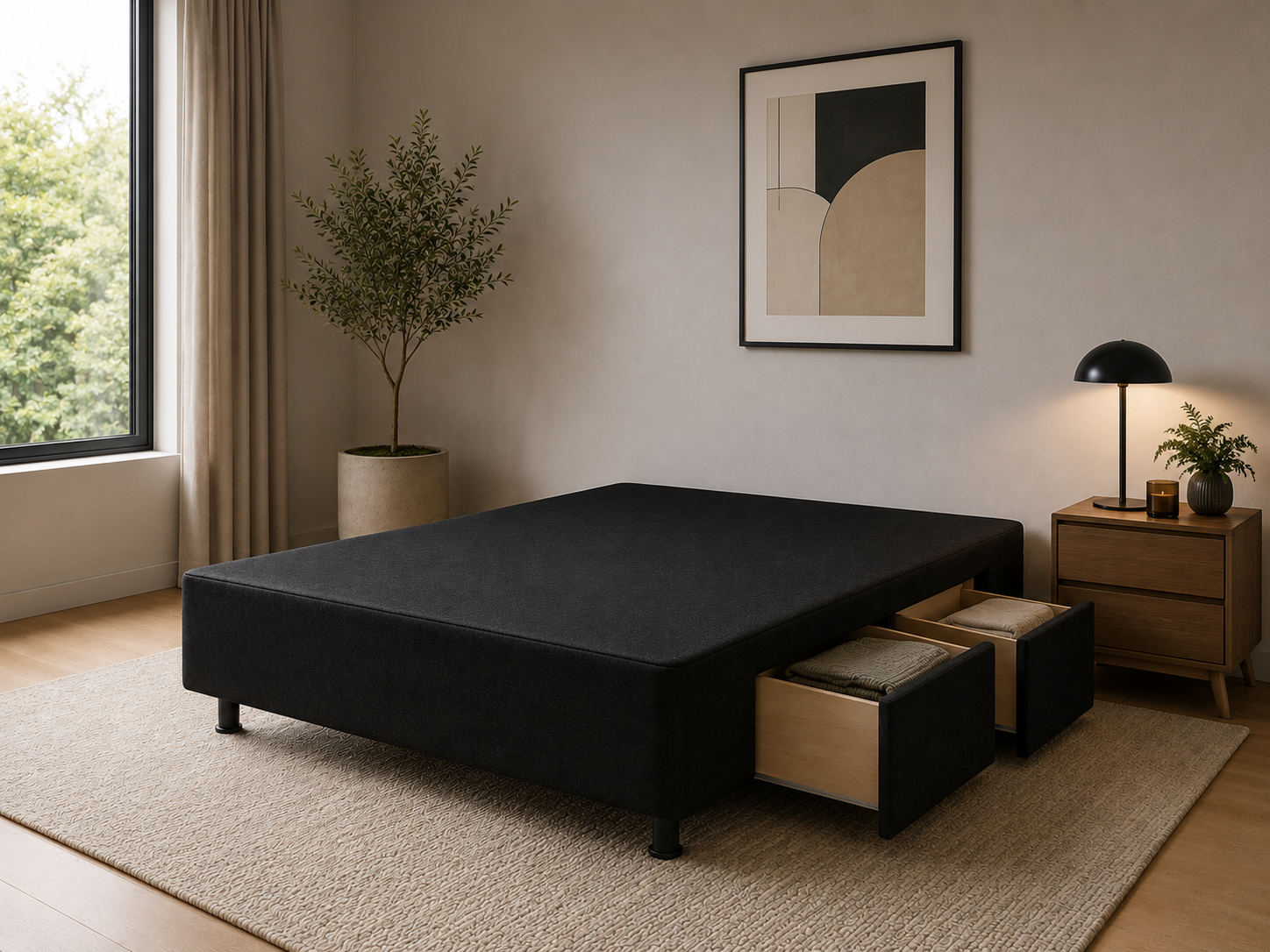 Deep 4 Drawer Base MDF - Ciro