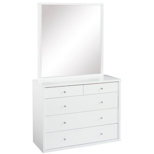 Cosmo 5-Drawer Dresser with Mirror | Simply Beds NZ | Bedroom Furniture