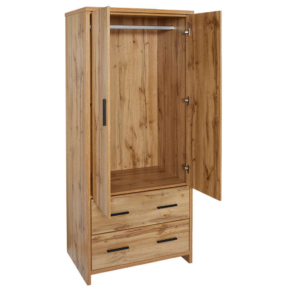 Nova 2 Drawer Wardrobe | Simply Beds NZ | Bedroom Furniture