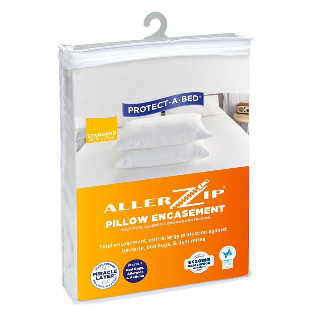 Allerzip¨ Fully Encased Pillow Protectors | Simply Beds New Zealand