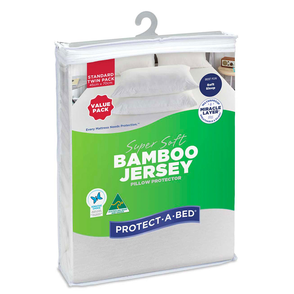 Bamboo Jersey Pillow Protectors | Simply Beds New Zealand